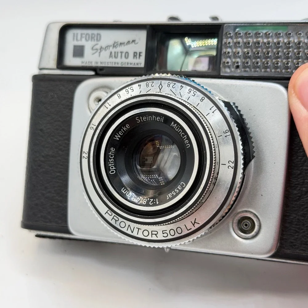 Ilford Sportsman Auto RF 35mm Rangefinder Camera Steinheil Cassar 45mm f2.8 Lens